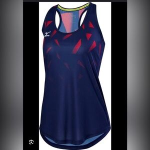 Mizuno Copa Tank Navy Red Beach Volleyball